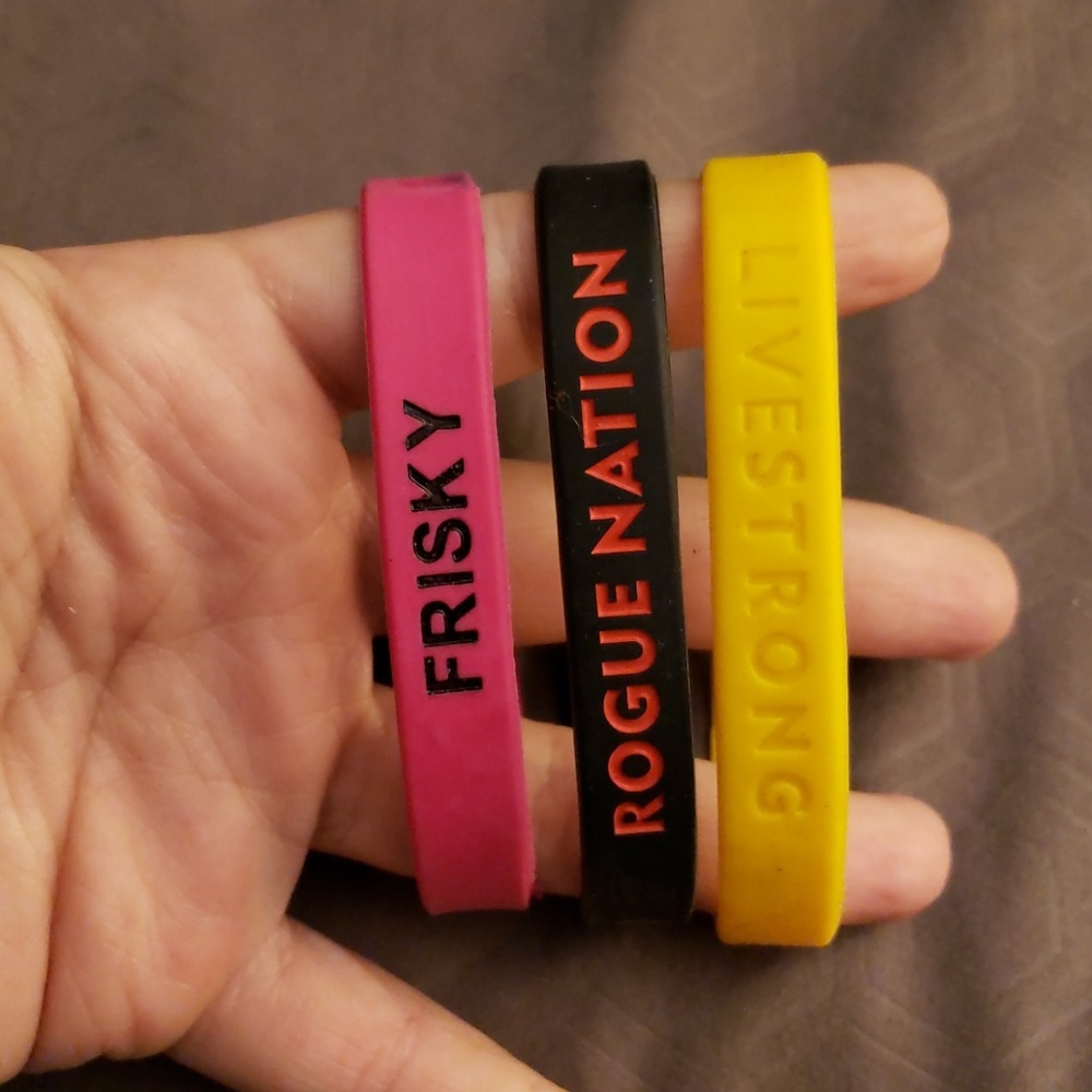 Assorted rubber bracelets